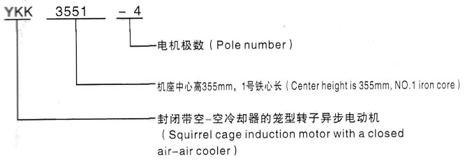YKK系列(H355-1000)高压昌化镇三相异步电机西安泰富西玛电机型号说明